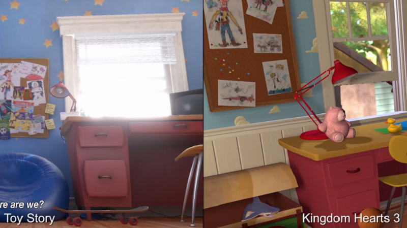 Illustration for article titled Video Comparison Shows How Kingdom Hearts III's Toy Story Measures Up To The Original Movie